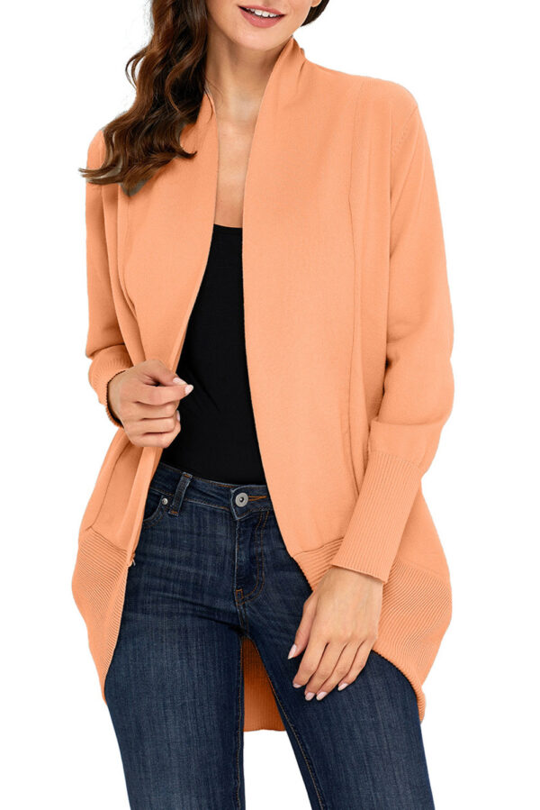 Light Orange Soft Short Cardigan - Image 3